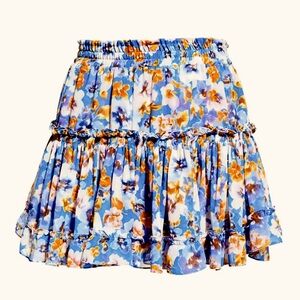 Misa Los Angeles Marion Skirt, blue Pansy, size Medium